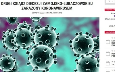 Kolejny ksiądz w województwie lubelskim zakażony koronawirusem