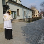 Błogosławieństwo i Koronka do Bożego Miłosierdzia z wieży konkatedry w Żywcu