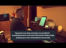 Szczecińscy artyści w podziękowaniu dla Personelu Medycznego szpitala przy ul. Arkońskiej