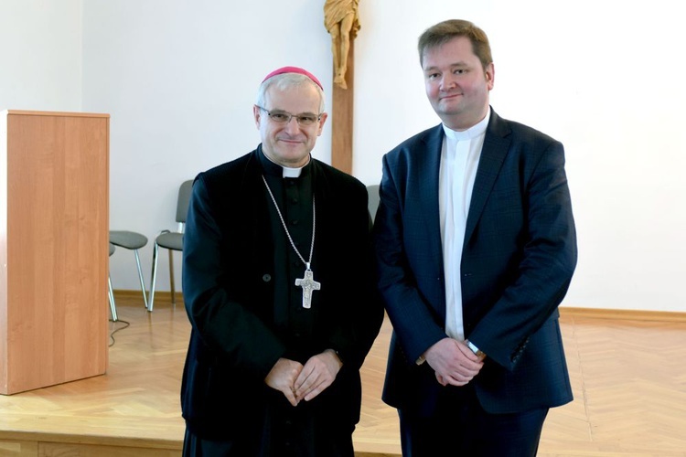 Wizyta bp. Marka Mendyka w Świdnickiej Kurii Biskupiej