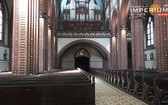 Katedra gliwicka. Niedziela Palmowa z pustymi ławkami 