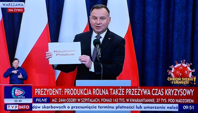 Prezydent Duda: Rozpoczynamy akcję "Kupuj świadomie produkt polski"