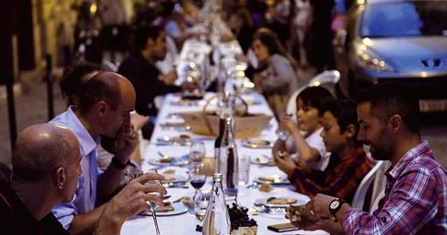 Festiwal winobrania "La rue gourmande" w Bordeaux. 
30.09.2016, Francja