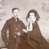 Franciszek II, ostatni król Królestwa Obojga Sycylii,  z żoną Marią Zofią (1865 r.).