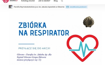 Głowno. Zrzutka na respirator