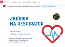 Głowno. Zrzutka na respirator