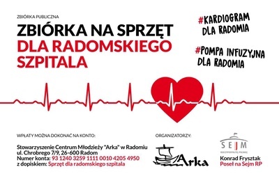 Zbiórka na sprzęt dla radomskiego szpitala