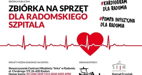 Zbiórka na sprzęt dla radomskiego szpitala