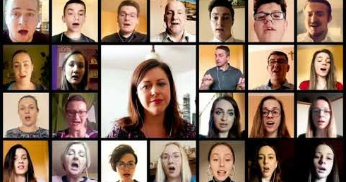 Surrexit Christus / Jadwiga Postrożna / Chór Mieszany "Canticum Iubilaeum" w Limanowej