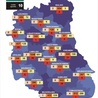 Mapa przedsawiająca sytuację w województwie lubelskim.