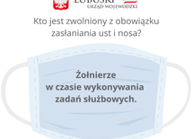 Kto jest zwolniony z obowiązku zasłaniania ust i nosa?