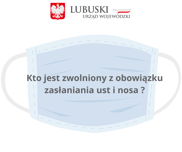 Kto jest zwolniony z obowiązku zasłaniania ust i nosa?