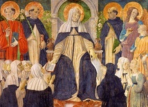 Cosimo Rosselli, „Święta Katarzyna  ze Sieny jako duchowa matka Drugiego i Trzeciego Zakonu Świętego Dominika”.