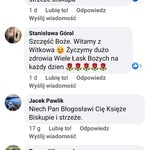 Życzenia czytelników dla bp. Marka