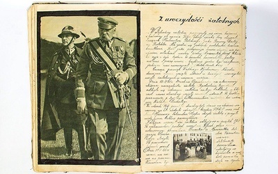 ▲	Wpis poświęcony uroczystościom żałobnym po śmierci marszałka Józefa Piłsudskiego.