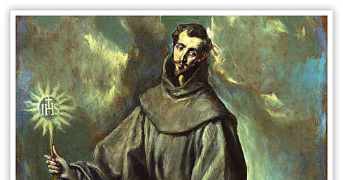 Dominikos Theotokopulos zwany El Greco "Św. Bernardyn", olej na płótnie, 1603 r. Muzeum Prado, Madryt
