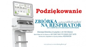 Zbiórka na respirator. Biskup gliwicki dziękuje za solidarność 