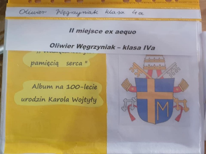 Pieszyce. Szkolny konkurs o św. Janie Pawle II