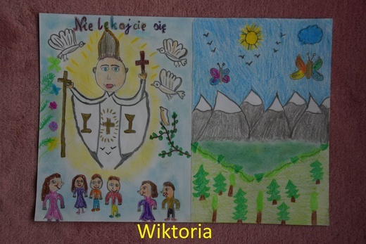 Dzieci z Targanic na 100. rocznicę urodzin św. Jana Pawła II