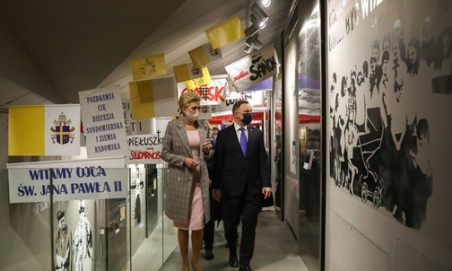 Prezydencka para odwiedziła Muzeum Dom Rodzinny Jana Pawła II w Wadowicach