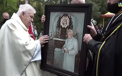 Obraz świętego papieża dla sanktuarium na Górze Chełmskiej