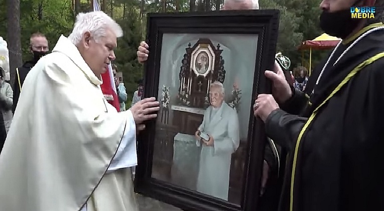 Obraz świętego papieża dla sanktuarium na Górze Chełmskiej