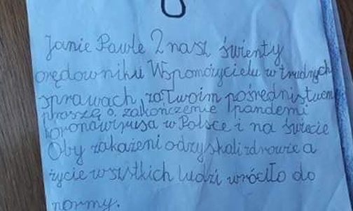 Modlitwa o ustanie pandemii za przyczyną św. Jana Pawła II.