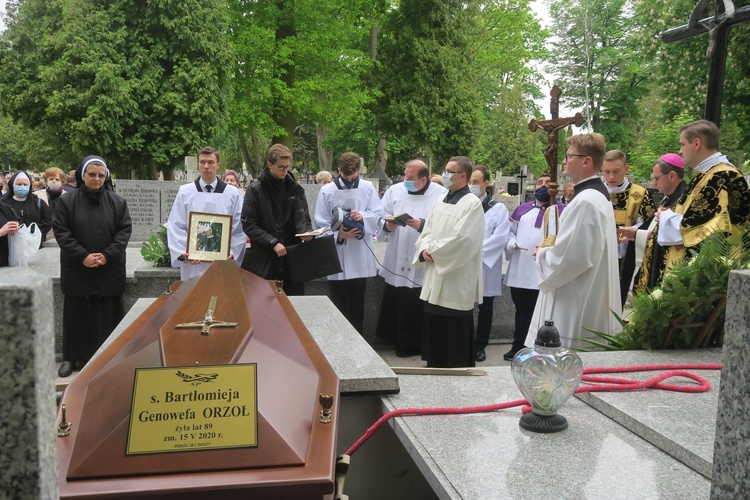 Pogrzeb siostry Bartłomiei Orzoł