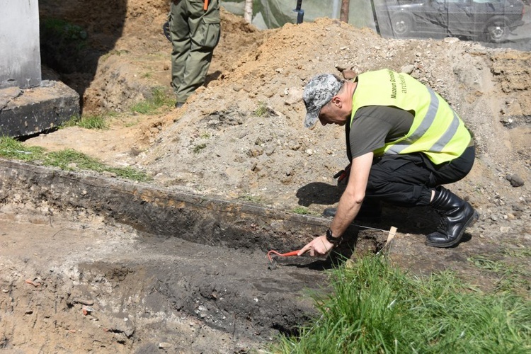 Prace archeologiczne przy kościele Świętego Ducha w Bytomiu