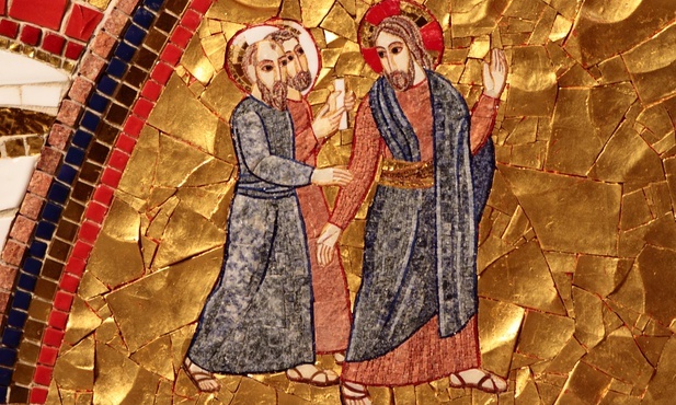 Jezus, rozstając się z uczniami, zapewnia, że pozostanie z nimi.