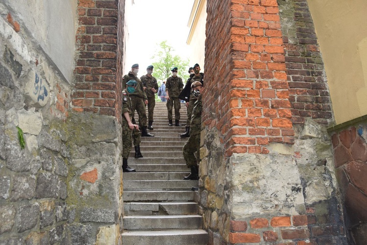 Podchorążowie WOT zwiedzali Sandomierz