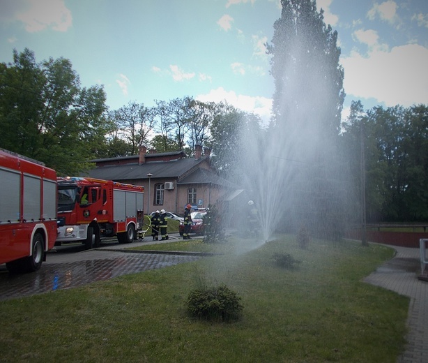 Akcja strażaków w Szpitalu Miejskim nr 4 w Gliwicach