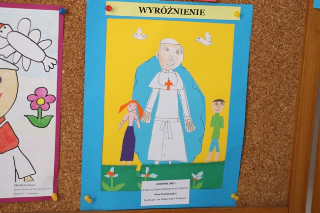 "Święty Jan Paweł II w oczach dziecka" - konkursy plastyczne