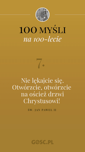 100 myśli na 100-lecie urodzin Jana Pawła II