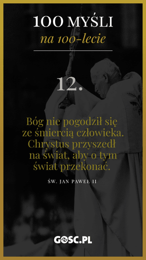 100 myśli na 100-lecie urodzin Jana Pawła II