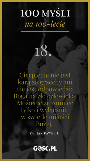 100 myśli na 100-lecie urodzin Jana Pawła II