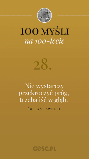 100 myśli na 100-lecie urodzin Jana Pawła II