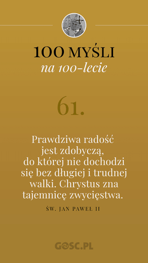 100 myśli na 100-lecie urodzin Jana Pawła II