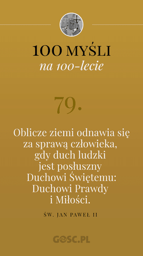 100 myśli na 100-lecie urodzin Jana Pawła II