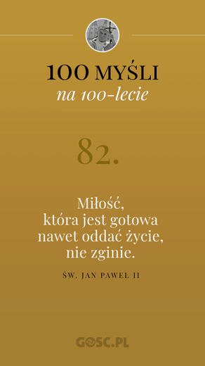 100 myśli na 100-lecie urodzin Jana Pawła II