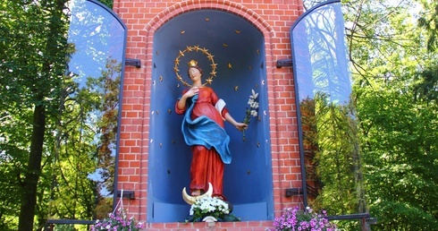 12 sierpnia 1990 r. biskup gdański Tadeusz Gocłowski oraz biskup chełmiński Marian Przykucki uroczyście ukoronowali figurę Maryi.