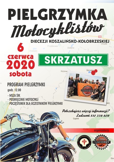 Motocykliści biorą kurs na Skrzatusz