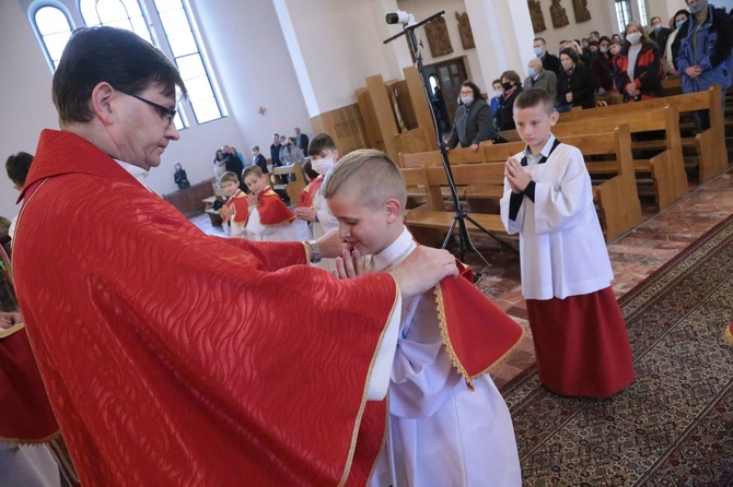 Błogosławieństwo ministrantów w Dobrej