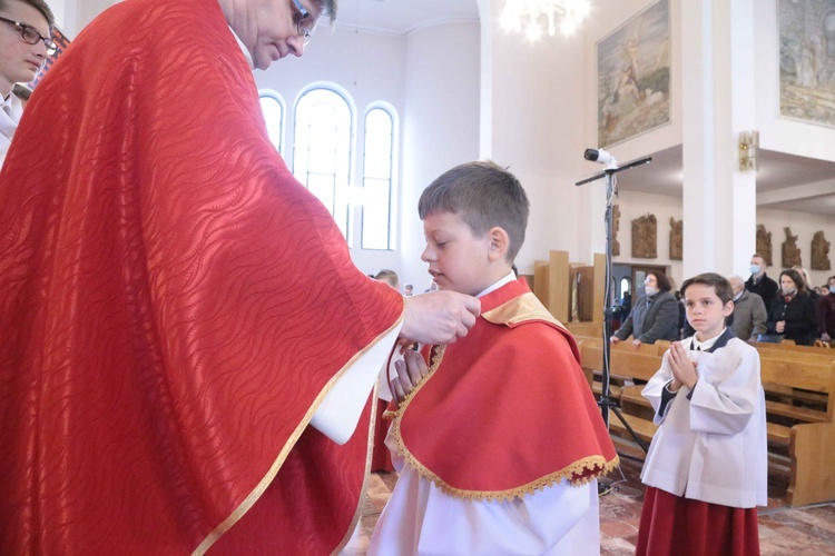 Błogosławieństwo ministrantów w Dobrej