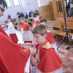 Błogosławieństwo ministrantów w Dobrej