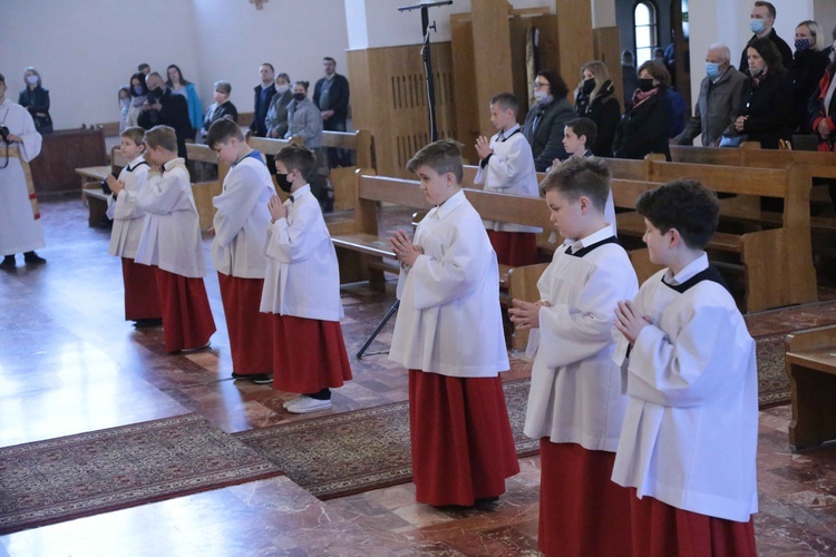 Błogosławieństwo ministrantów w Dobrej