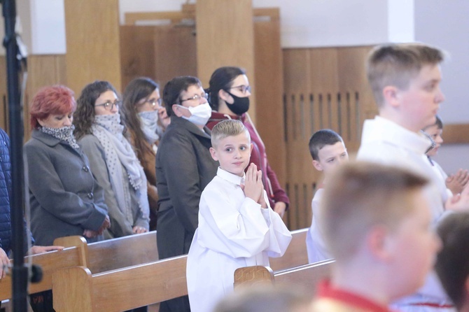 Błogosławieństwo ministrantów w Dobrej