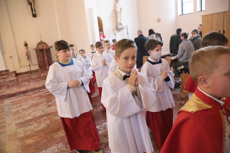 Błogosławieństwo ministrantów w Dobrej