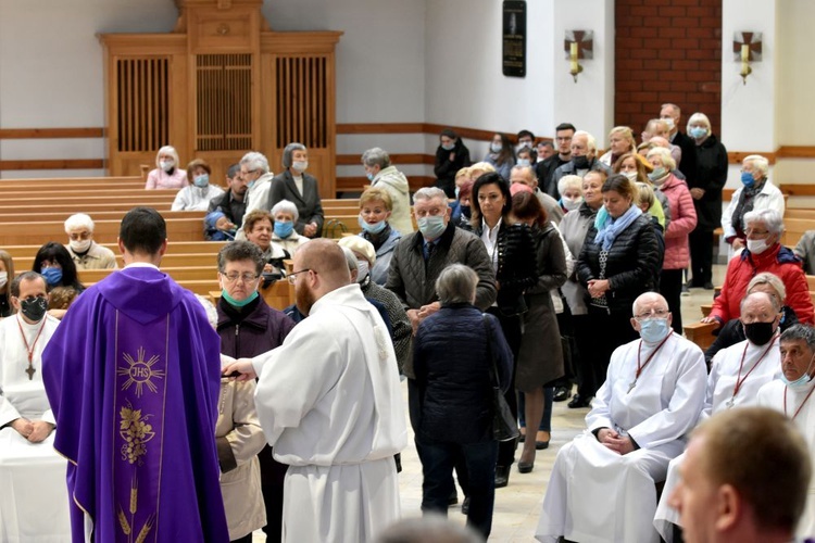 Pogrzeb Kazimierza Stachonia, wieloletniego kościelnego w Świdnicy