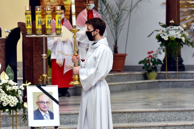 Pogrzeb Kazimierza Stachonia, wieloletniego kościelnego w Świdnicy